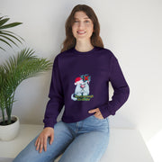 Christmas cat Unisex Heavy Blend™ Crewneck Sweatshirt