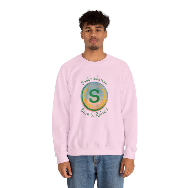 Saskatchewan Born & Raised Unisex Heavy Blend™ Crewneck Sweatshirt