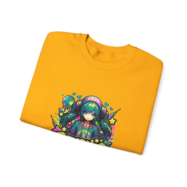 Graffiti Anime Girls Unisex Heavy Blend™ Crewneck Sweatshirt