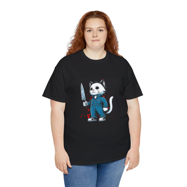 Horror Movie Cats Unisex Heavy Cotton Tee