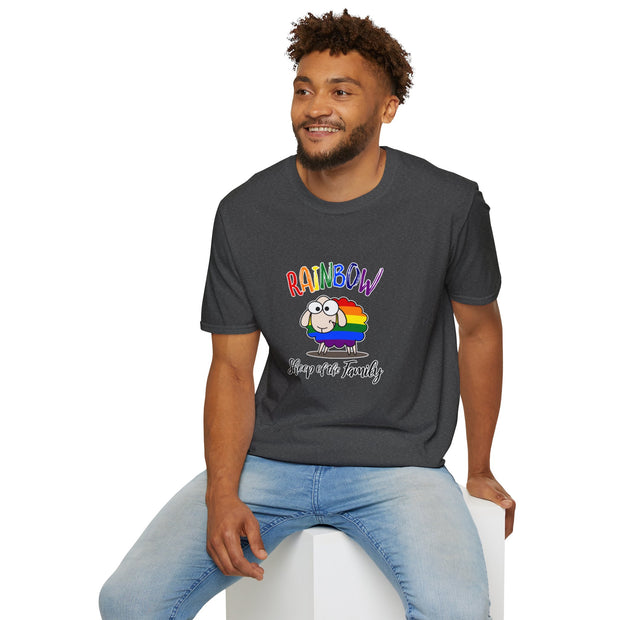 Rainbow Sheep Unisex Softstyle T-Shirt