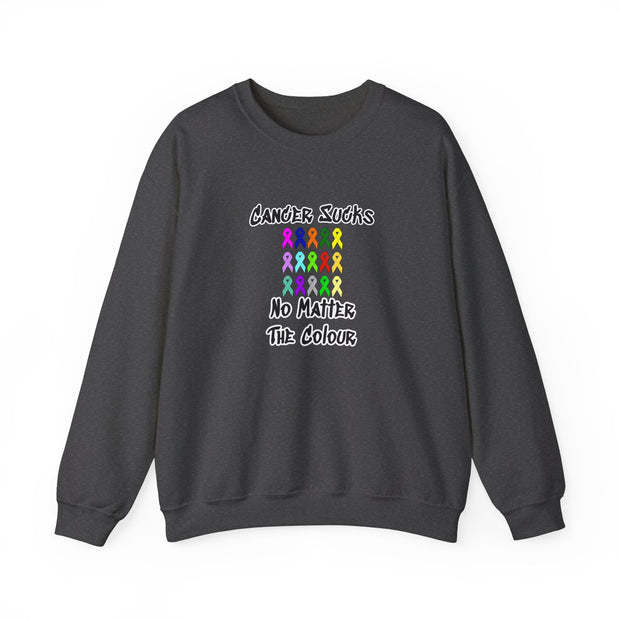 Cancer Sucks Unisex Heavy Blend™ Crewneck Sweatshirt