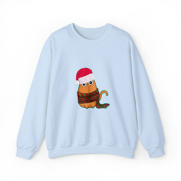 Christmas cat Unisex Heavy Blend™ Crewneck Sweatshirt