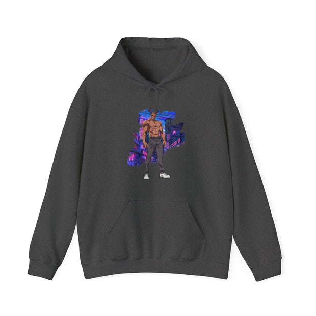 Anime Male Demon Unisex Heavy Blend™ Hooded Sweatshirt