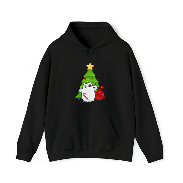 Christmas cat Unisex Heavy Blend™ Hooded Sweatshirt