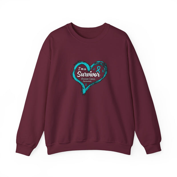 I am a Survivor Unisex Heavy Blend™ Crewneck Sweatshirt