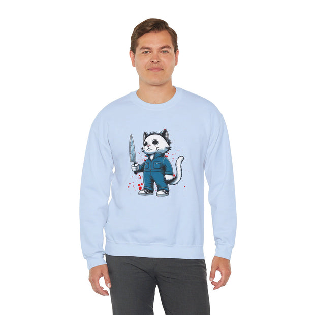 Horror Movie Cats Unisex Heavy Blend™ Crewneck Sweatshirt