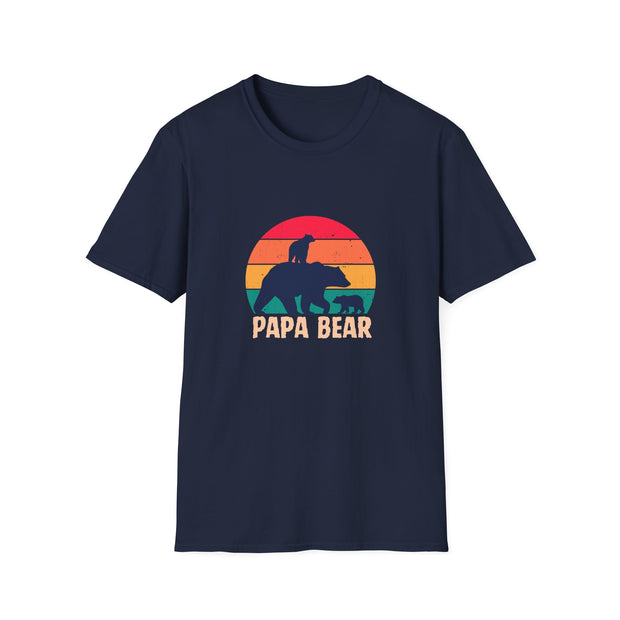 Papa Bear Unisex Softstyle T-Shirt