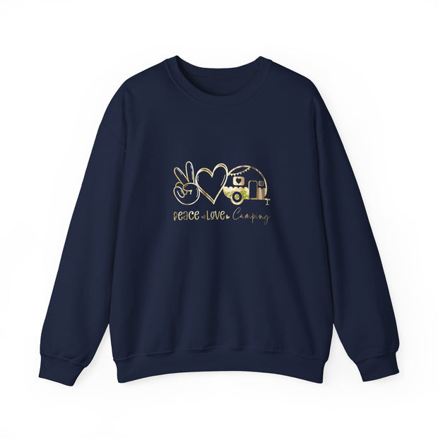 Peace Love Camping Unisex Heavy Blend™ Crewneck Sweatshirt
