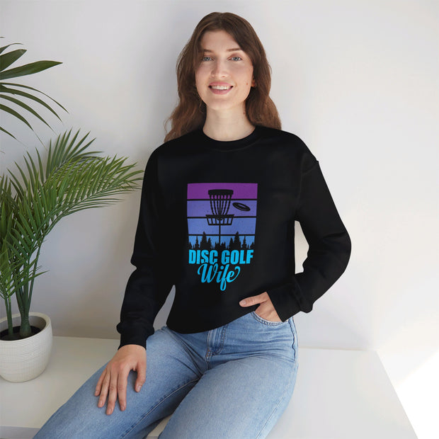 Disc Golf Wife Unisex Heavy Blend™ Crewneck Sweatshirt