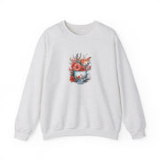 Tea Cup Flowers & Birds Unisex Heavy Blend™ Crewneck Sweatshirt