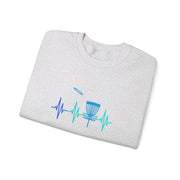 Disc Golf Heartbeat Unisex Heavy Blend™ Crewneck Sweatshirt