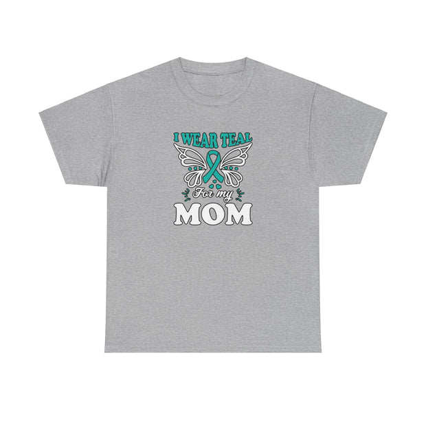 I Wear Teal Unisex Heavy Cotton Tee