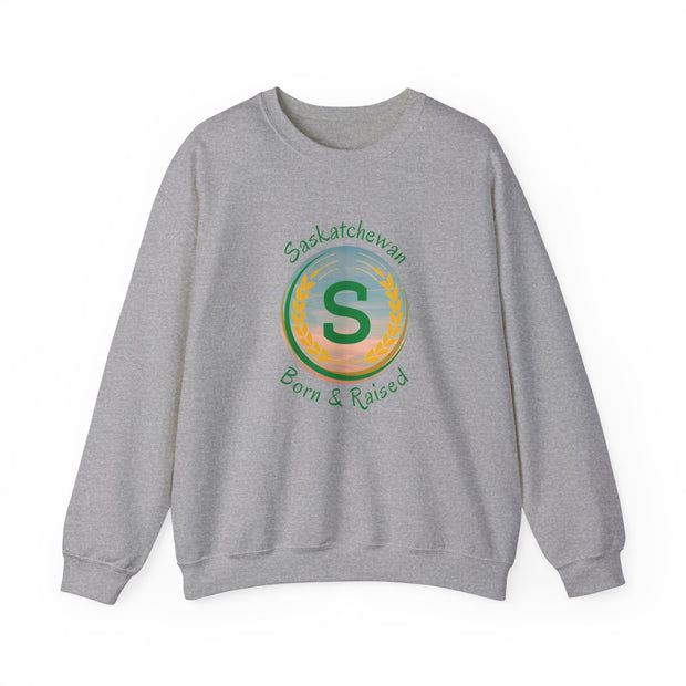 Saskatchewan Born & Raised Unisex Heavy Blend™ Crewneck Sweatshirt