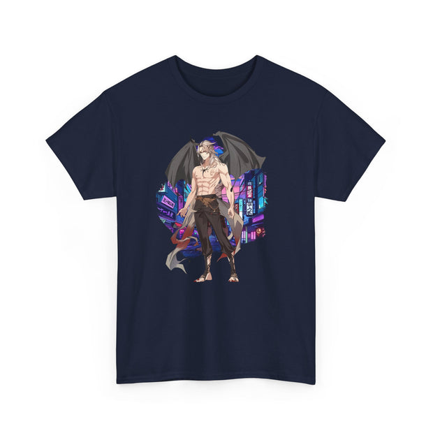 Anime Male Demon Unisex Heavy Cotton Tee