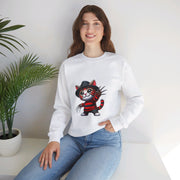 Horror Movie Cats Unisex Heavy Blend™ Crewneck Sweatshirt