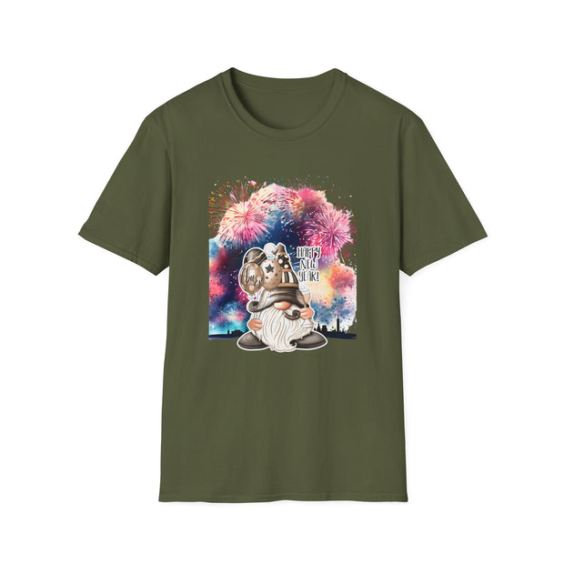 Gnome New Year Unisex Softstyle T-Shirt