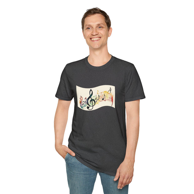 Musical Notes Unisex Softstyle T-Shirt
