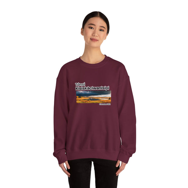 Tánsi Cree Saskatchewan Unisex Heavy Blend™ Crewneck Sweatshirt