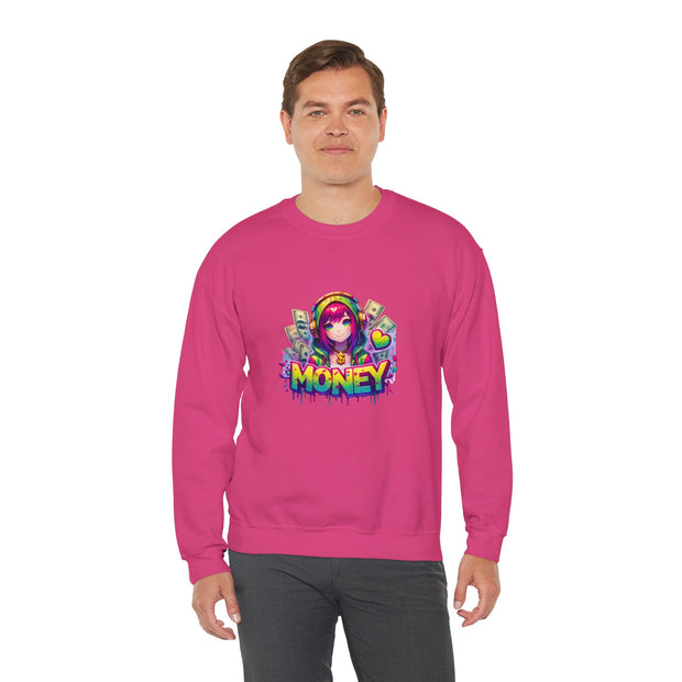 Graffiti Anime Girls Unisex Heavy Blend™ Crewneck Sweatshirt