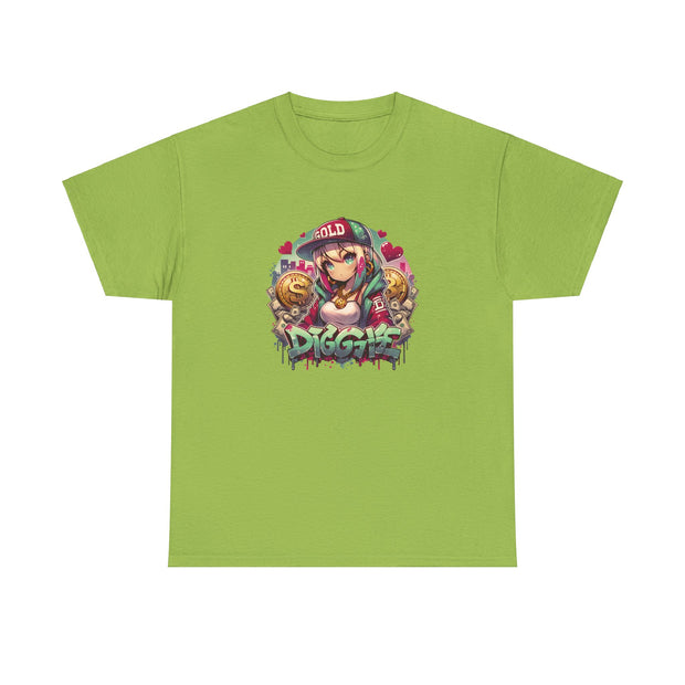 Graffiti Anime Girls Unisex Heavy Cotton Tee