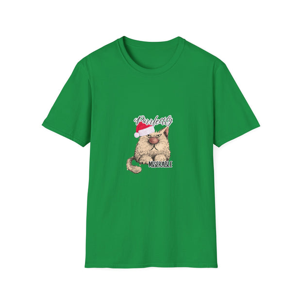 Christmas cat Unisex Softstyle T-Shirt
