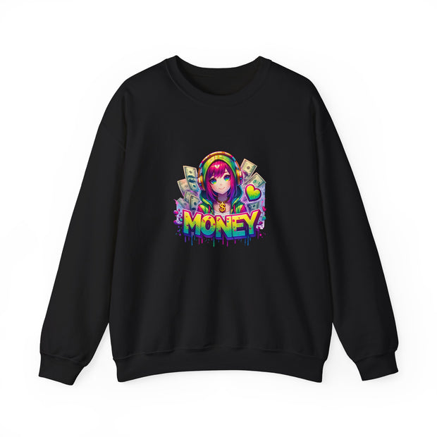 Graffiti Anime Girls Unisex Heavy Blend™ Crewneck Sweatshirt