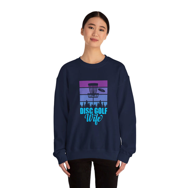 Disc Golf Wife Unisex Heavy Blend™ Crewneck Sweatshirt