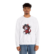 Horror Movie Cats Unisex Heavy Blend™ Crewneck Sweatshirt