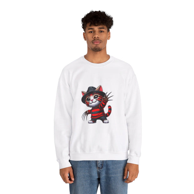 Horror Movie Cats Unisex Heavy Blend™ Crewneck Sweatshirt