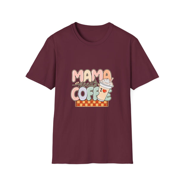 Mama needs Coffee Unisex Softstyle T-Shirt
