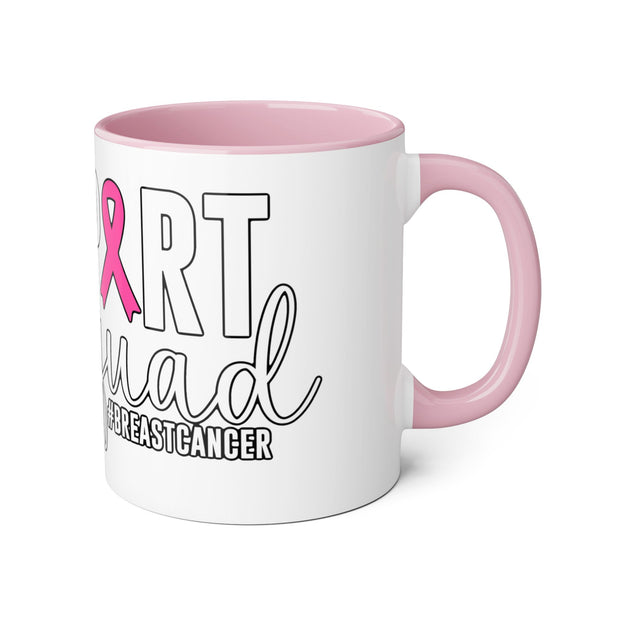 Breast Cancer Support Accent Mugs, 11oz