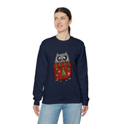 Christmas cat Unisex Heavy Blend™ Crewneck Sweatshirt