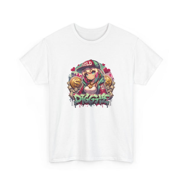 Graffiti Anime Girls Unisex Heavy Cotton Tee