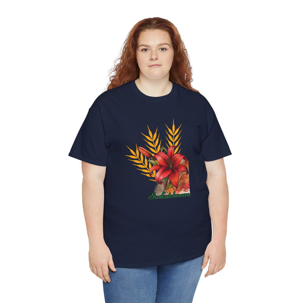 Saskatchewan Lily Unisex Heavy Cotton Tee
