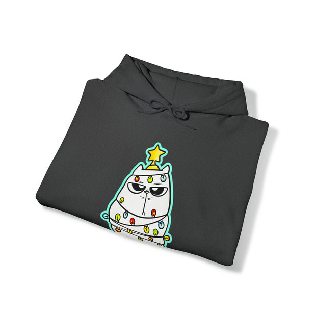 Christmas Cat Unisex Heavy Blend™ Hooded Sweatshirt