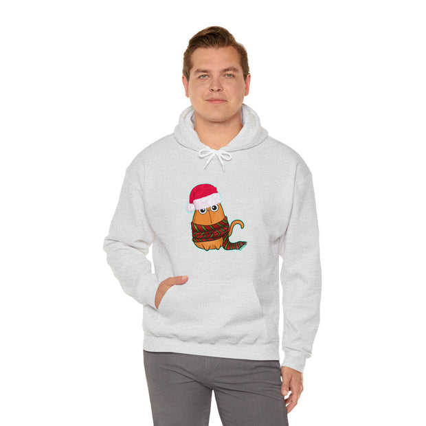 Christmas cat Unisex Heavy Blend™ Hooded Sweatshirt