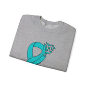 Teal Ribbon Unisex Heavy Blend™ Crewneck Sweatshirt