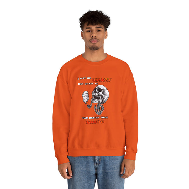 Crazy Skull Unisex Heavy Blend™ Crewneck Sweatshirt