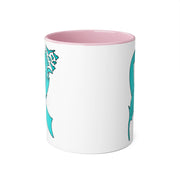 Ovarian Cancer Ribbon Accent Mugs, 11oz