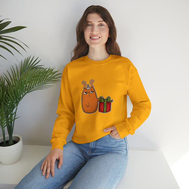 Christmas cat Unisex Heavy Blend™ Crewneck Sweatshirt