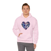 Heart Butterfly Unisex Heavy Blend™ Hooded Sweatshirt