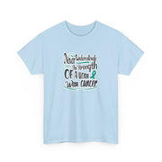 Ovarian Cancer Unisex Heavy Cotton Tee