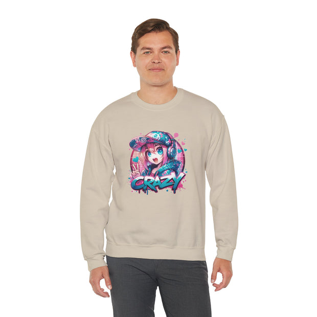 Graffiti Anime Girls Unisex Heavy Blend™ Crewneck Sweatshirt