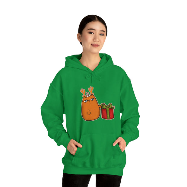 Christmas cat Unisex Heavy Blend™ Hooded Sweatshirt