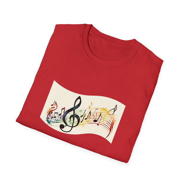 Musical Notes Unisex Softstyle T-Shirt