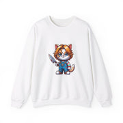 Horror Movie Cats Unisex Heavy Blend™ Crewneck Sweatshirt