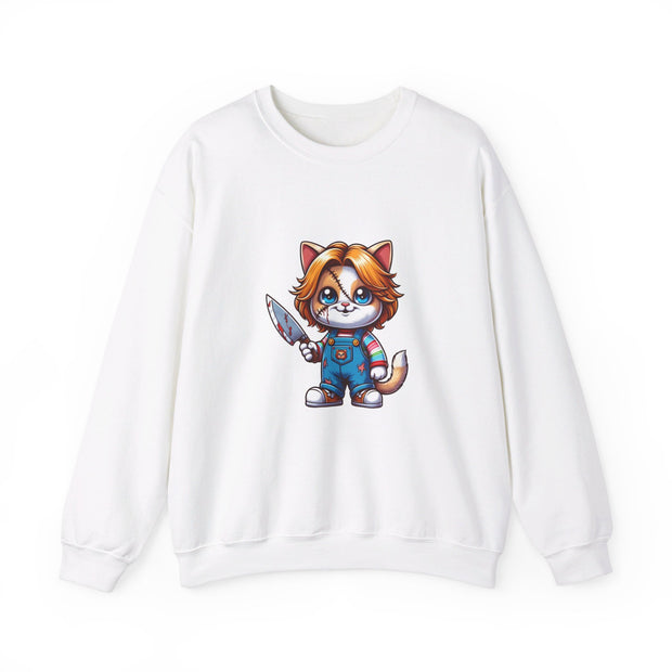 Horror Movie Cats Unisex Heavy Blend™ Crewneck Sweatshirt