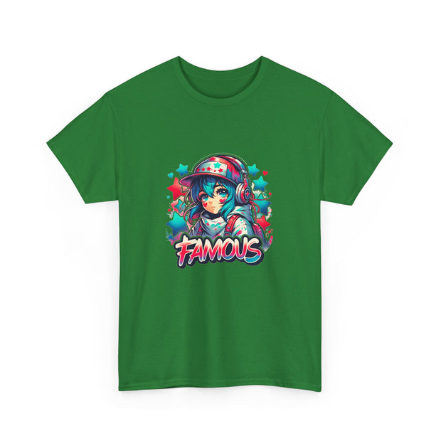 Graffiti Anime Girls Unisex Heavy Cotton Tee
