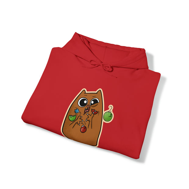 Christmas Cat Unisex Heavy Blend™ Hooded Sweatshirt